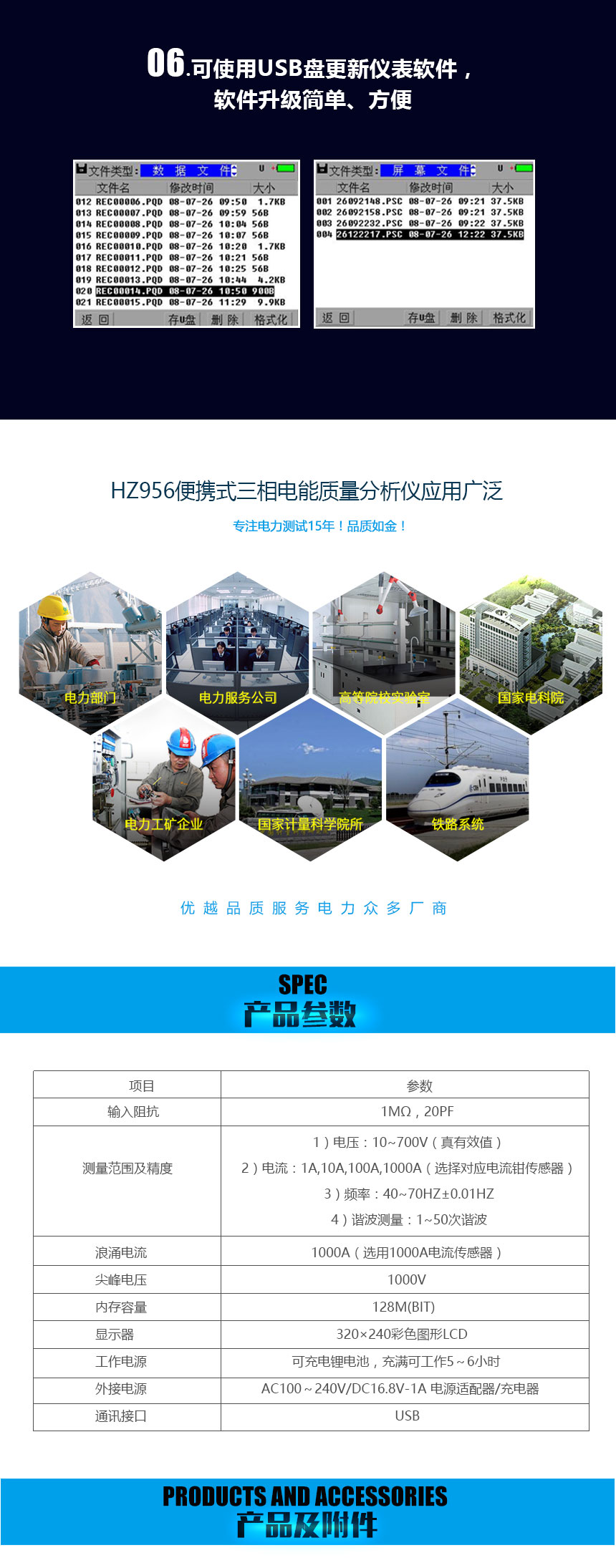 便携式三相电能质量分析仪