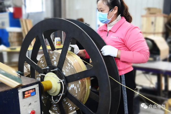 电抗器生产流程绕线