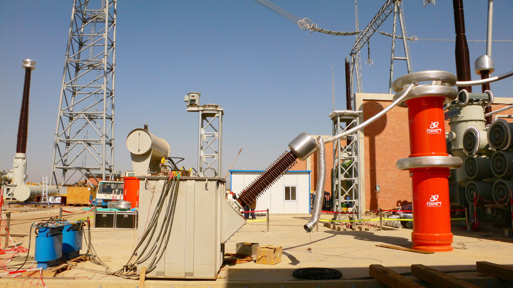 变频串联谐振耐压试验装置客户现场