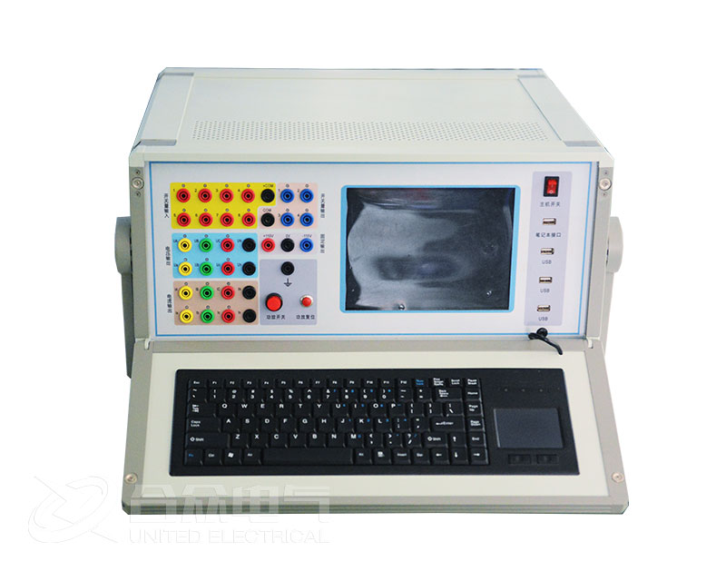 继电?；げ馐砸? /></a>
</p>
<p>
	测试步骤3：设置其他试验参数
</p>
在界面的右上角为整组试验其他试验参数设置区：<br />
<p>
	额定电压：在额定状态时输出的电压值，一般为57.735V；
</p>
额定频率：在试验时输出的频率值，一般为50Hz；<br />
<p>
	负荷电流幅值：在额定状态时输出的电流值；
</p>
<p>
	负荷电流相角：以电压为参照，负荷电流相对于电压的角度偏移；短路起始时刻：需要控制短路起始时刻参考相电压的相角即合闸角时，可选择“合闸角固定”，并输入合闸角度；不需要控制时选择“合闸角随机”，则随机给出合闸角；
</p>
<p>
	合闸角：故障瞬间合闸参考相电压的相角，由于三相电压电流相位不一致，合闸角与故障类型有关，一般以该类型故障的参考相进行计算：单相故障以故障相、两相短路或两相接地以非故障相、三相短路以A相进行计算；
</p>
<p>
	短路阻抗倍数：为n×“整定阻抗”，以此值作为短路点阻抗进行模拟。一般按0.95或1.05倍整定值进行检查。如果不满足，也可以0.8或1.2倍整定值进行检查。
</p>
<p>
	测试步骤4：设置故障时间
</p>
<p>
	试验时间：故障开始到试验结束之间的时间限制，一般地，应保证保护在该时间内可以完成整个“跳闸→重合→再跳闸”的过程；故障前时间：在输出故障前输出额定值的时间；
</p>
<p>
	跳闸延时：模拟断路器的跳闸动作时间，测试仪根据开入量的连接，一旦接受到?；さ奶⑿藕牛疤⒀邮薄焙?，方进入跳闸后的电压电流状态；
</p>
<p>
	合闸延时：模拟断路器的合闸动作时间，测试仪根据开入量的连接，一旦接受到?；さ暮险⑿藕牛昂险⒀邮薄焙?，方进入合闸后的电压电流状态。
</p>
<p style=