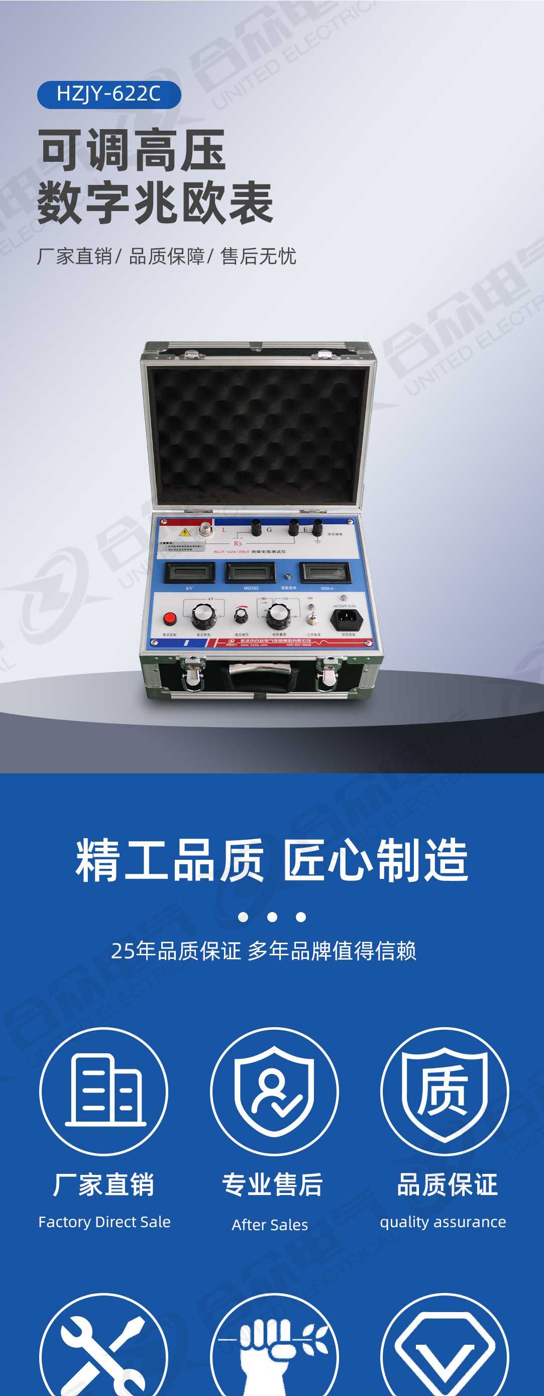 可调高压数字兆欧表